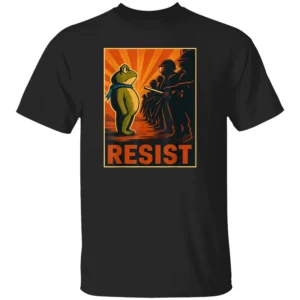FROG RESIST SHIRT – Portland Frog Protest Activist Tee B