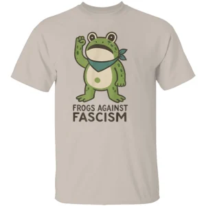 FROGS AGAINST FASCISM SHIRT – Portland Frog Protest Activist T Shirt S