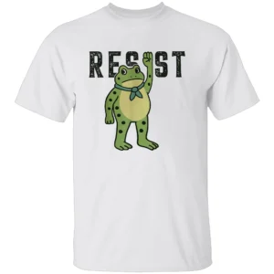 FROGS RESIST SHIRT – Portland Frog Protest White Edition T Shirt W