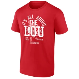 IT’S ALL ABOUT THE LOU SHIRT – Louisville Cardinals Football 24–21 Victory Tee (October 17, 2025)