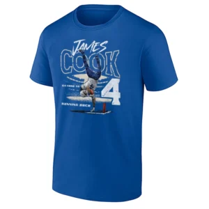 JC 64 YARD TD SHIRT – James Cook Buffalo Bills Football Tee