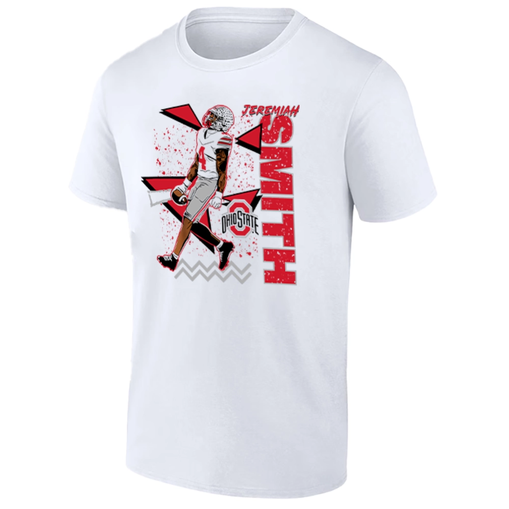 JEREMIAH SMITH 90s STYLE SHIRT Ohio State Buckeyes Football JEREMIAH SMITH 90s STYLE SHIRT Ohio State Buckeyes Football