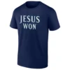 JESUS WON SHIRT – Logan Gilbert Seattle Mariners 2025 MLB Postseason Faith Tee
