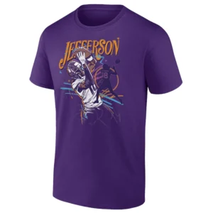 JUSTIN JEFFERSON SHIRT – Scribble Art Edition Minnesota Vikings Football Tee