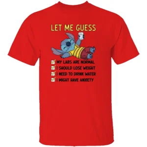 LET ME GUESS SHIRT Funny Anxiety & Health Check Stitch Tee R