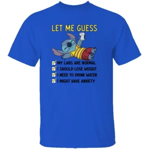 LET ME GUESS SHIRT Funny Anxiety & Health Check Stitch Tee RB