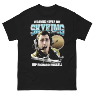 Legends Never Die SKYKING RIP Richard Russell Shirt Horizon Air Tribute Tee