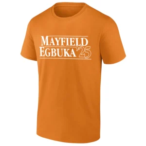 MAYFIELD–EGBUKA ’25 SHIRT Baker Mayfield & Emeka Egbuka Tampa Bay Buccaneers Duo Tee
