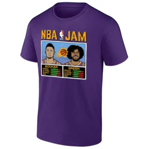 NBA Jam Suns Shirt Devin Booker and Draymond Green Phoenix Suns