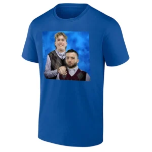 NEW YORK FOOTBALL STEP BROTHERS SHIRT Jaxson Dart & Cam Skattebo Giants Duo Tee