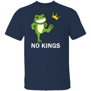 NO KINGS SHIRT – Frog Resistance Protest Tee Portland 2025 N