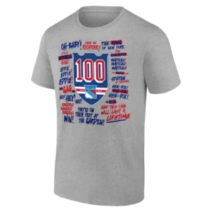 NY CENTENNIAL SEASON SHIRT – New York Rangers 100th Anniversary Tee G