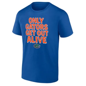 ONLY GATORS GET OUT ALIVE SHIRT Florida Gators Football Tee