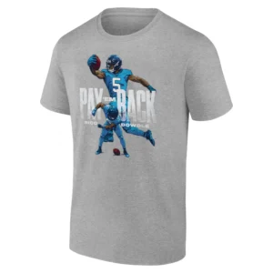 PAY ’EM BACK SHIRT – Rico Dowdle Carolina Panthers 2025 Revenge Game Tee G