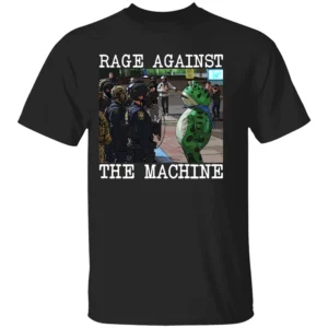 RAGE AGAINST THE MACHINE SHIRT – Frogs Against Fascism Portland Frog Protest T Shirt B