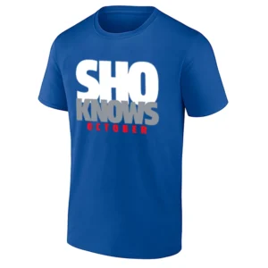 SHO KNOWS OCTOBER SHIRT – Shohei Ohtani 2025 World Series Finals Los Angeles Dodgers Tee
