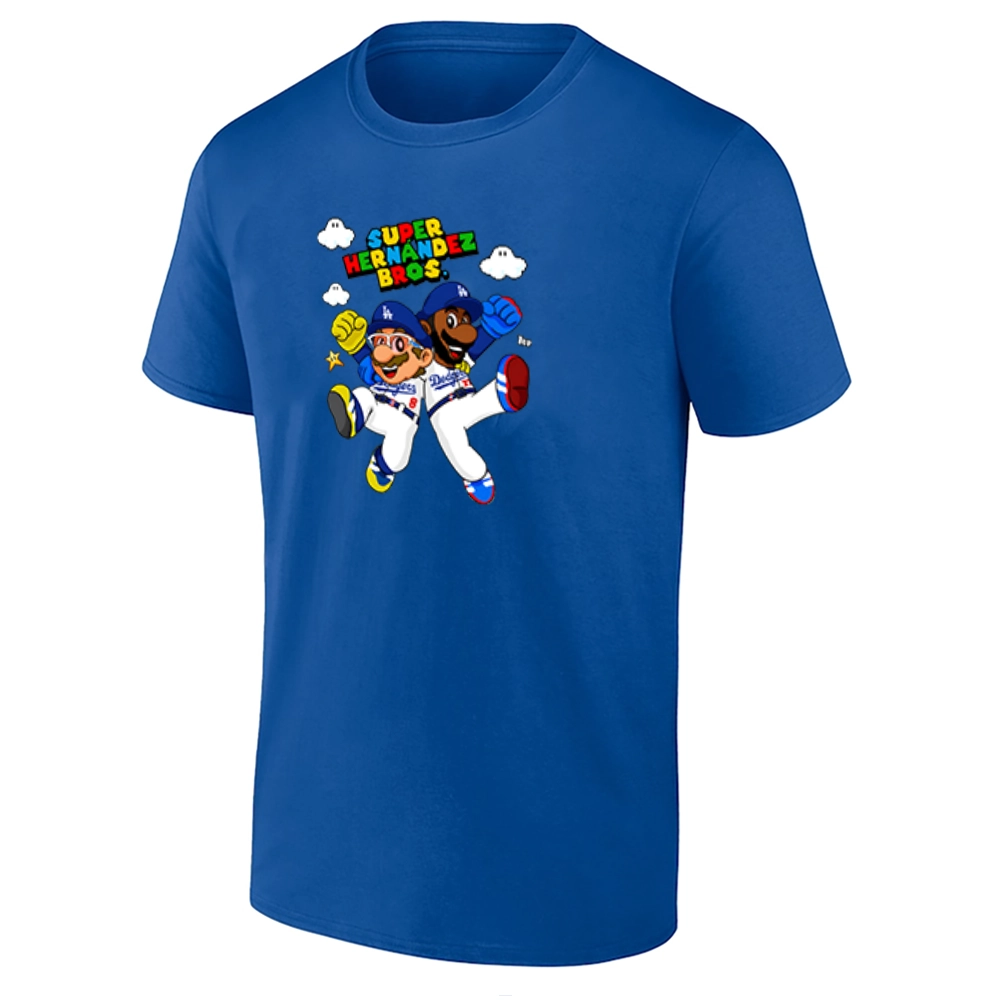 SUPER HERMANDEZ BROS. SHIRT Enrique Hernandez - Teoscar Hernandez - Los Angeles Dodgers RB SUPER HERMANDEZ BROS. SHIRT Enrique Hernandez Teoscar Hernandez Los Angeles Dodgers RB