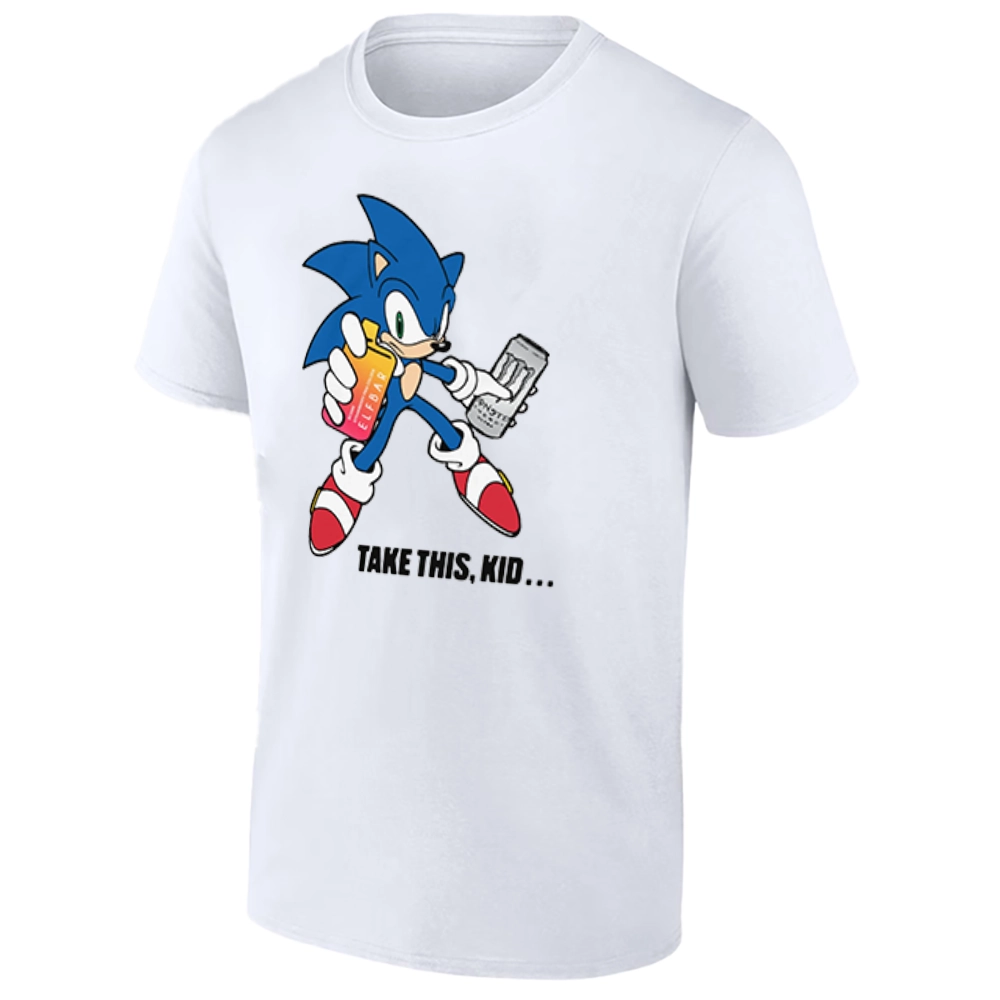 TAKE THIS, KID ... SHIRT Funny Sonic Vape - Hedgehog Vape W TAKE THIS, KID ... SHIRT Funny Sonic Vape Hedgehog Vape W