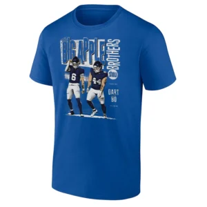 THE BIG APPLE BROTHERS SHOW SHIRT – Jaxson Dart & Cam Skattebo New York Giants Duo Tee RB