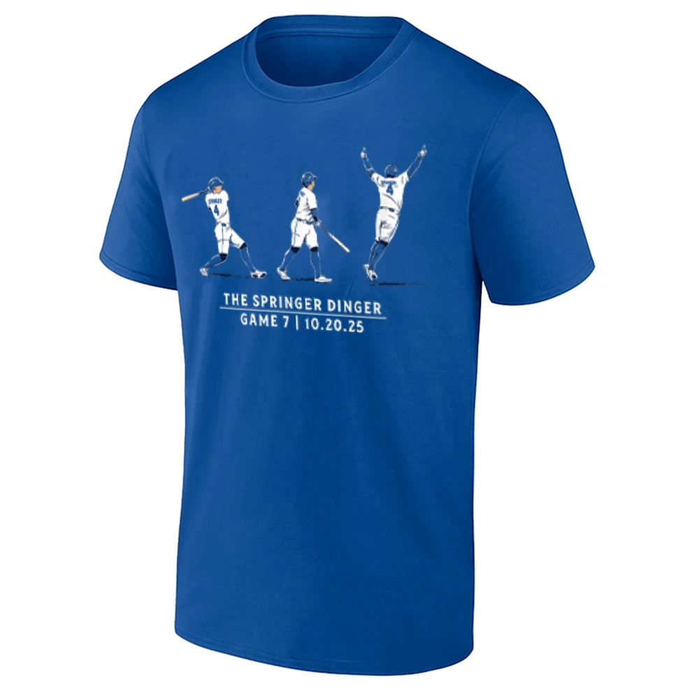 THE SPRINGER DINGER SHIRT – George Springer Game 7 Home Run Toronto Blue Jays 2025 ALCS Champions Tee THE SPRINGER DINGER SHIRT – George Springer Game 7 Home Run Toronto Blue Jays 2025 ALCS Champions Tee