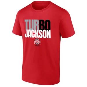 TURBO JACKSON SHIRT Bo Jackson Ohio State Buckeyes Football Tee