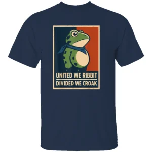 UNITED WE RIBBIT SHIRT – Divided We Croak Frog Resistance Tee 2025 N