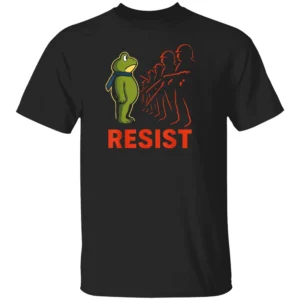 VINTAGE PORTLAND 2025 RESIST SHIRT – Portland Frog Protest Art Tee (Men & Women) B