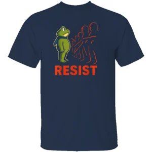 VINTAGE PORTLAND 2025 RESIST SHIRT – Portland Frog Protest Art Tee (Men & Women) N