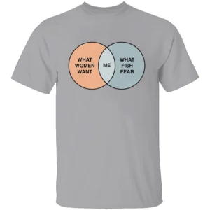 Women Want Me Fish Fear Me Venn Diagram Shirt G
