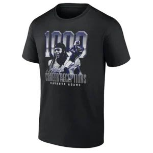 1000 CAREER RECEPTIONS SHIRT – Davante Adams Los Angeles Rams Football Tee