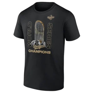 2025 WORLD SERIES CHAMPIONS RAISE THE TROPHY SHIRT – Los Angeles Dodgers