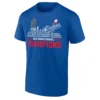 2025 WS CHAMPIONS CITY SKYLINE TEAM ROSTER SHIRT – Los Angeles Dodgers Tee
