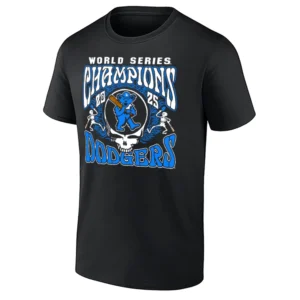 2025 WS CHAMPIONS SHIRT – Grateful Dead x Los Angeles Dodgers Tee