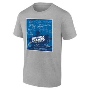 BACK TO BACK CHAMPS SHIRT – 2025 World Series Champions Team Roster Signatures – Los Angeles Dodgers
