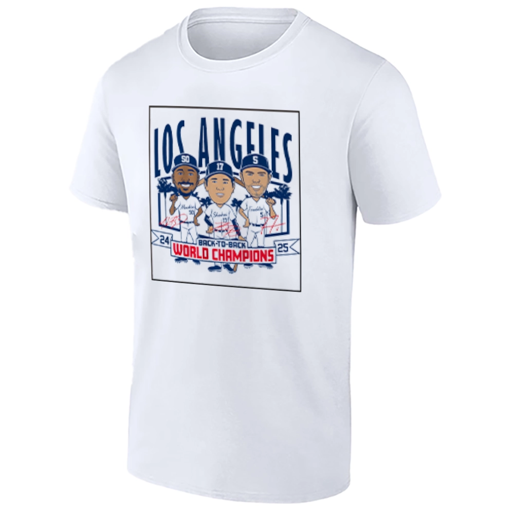 BACK-TO-BACK WORLD CHAMPS CARICATURES SHIRT – 2025 World Series Champions – Los Angeles Dodgers BACK TO BACK WORLD CHAMPS CARICATURES SHIRT – 2025 World Series Champions – Los Angeles Dodgers