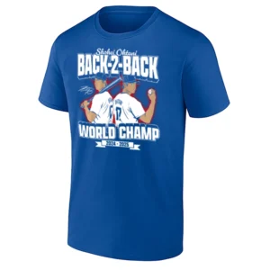 BACK TO BACK WORLD CHAMPS SHIRT – Shohei Ohtani – 2025 World Series Champions – Los Angeles Dodgers