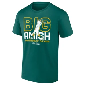 BIG AMISH ROOKIE OF THE YEAR SHIRT – Nick Kurtz Oakland Athletics Baseball Tee