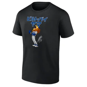 BUILT BY YAMA SHIRT – Yoshinobu Yamamoto MVP 2025 Dodgers Anime Lion Tee B