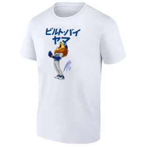 BUILT BY YAMA SHIRT – Yoshinobu Yamamoto MVP 2025 Dodgers Anime Lion Tee W