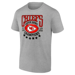 CHIEFS 4 TIME SUPER BOWL CHAMPIONS SHIRT – Kansas City Chiefs Dynasty Tee G