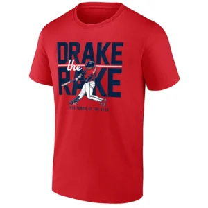 DRAKE THE RAKE SHIRT – 2025 Rookie of The Year Drake Baldwin Atlanta Braves Tee