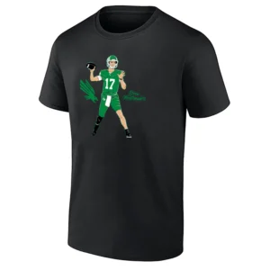 DREW MESTEMAKER SUPERSTAR POSE SHIRT – North Texas Mean Green Football Tee B
