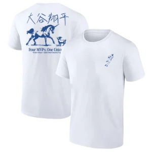 FOUR MVPs. ONE UNICORN SHIRT – Shohei Ohtani 2025 MVP Los Angeles Dodgers Tee