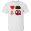 I HEART BUSH SHIRT – Funny Political Parody Cat Lover Tee W