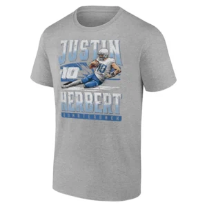JUSTIN HERBERT SLIDE SHIRT – Los Angeles Chargers Tee G