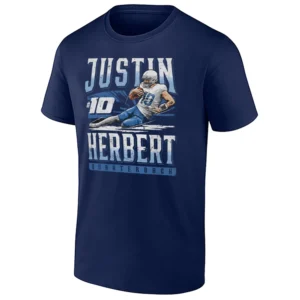 JUSTIN HERBERT SLIDE SHIRT – Los Angeles Chargers Tee N