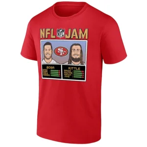 NFL JAM 49ERS SHIRT – Bosa and Kittle San Francisco 49ers Retro Duo Tee