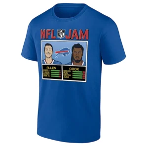 NFL JAM BILLS SHIRT – Allen and Cook Buffalo Bills Retro Duo Tee