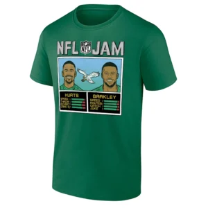 NFL JAM EAGLES SHIRT – Hurts and Barkley Philadelphia Eagles Tee