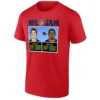 NFL JAM PATRIOTS SHIRT – Drake Maye & Trevon Diggs New England Patriots Retro Arcade Tee